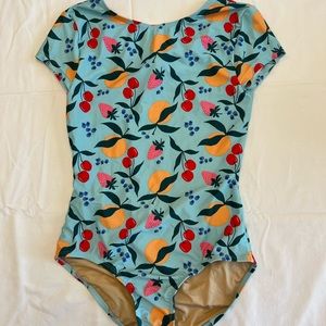Old Navy girls fruit patterned swim suit.